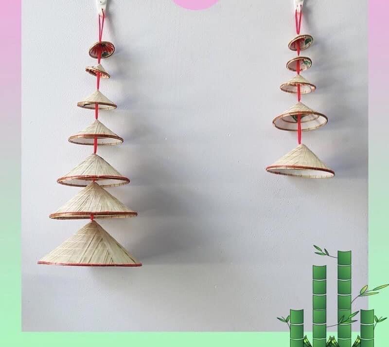 nón lá mini đủ size, dùng trang trí, decor, 1 cái nón lá