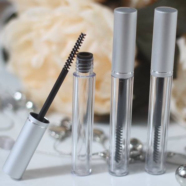 Vỏ chai mascara nắp bạc 8ml ( Lọ chuốt mi ) đựng dầu dừa,...