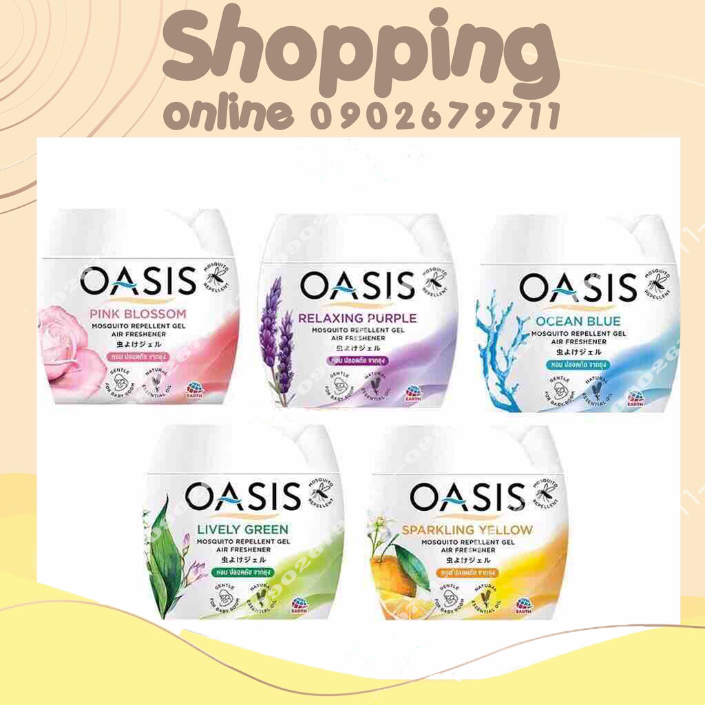 SÁP THƠM ĐUỔI MUỖI OASIS THÁI LAN HOA HỒNG