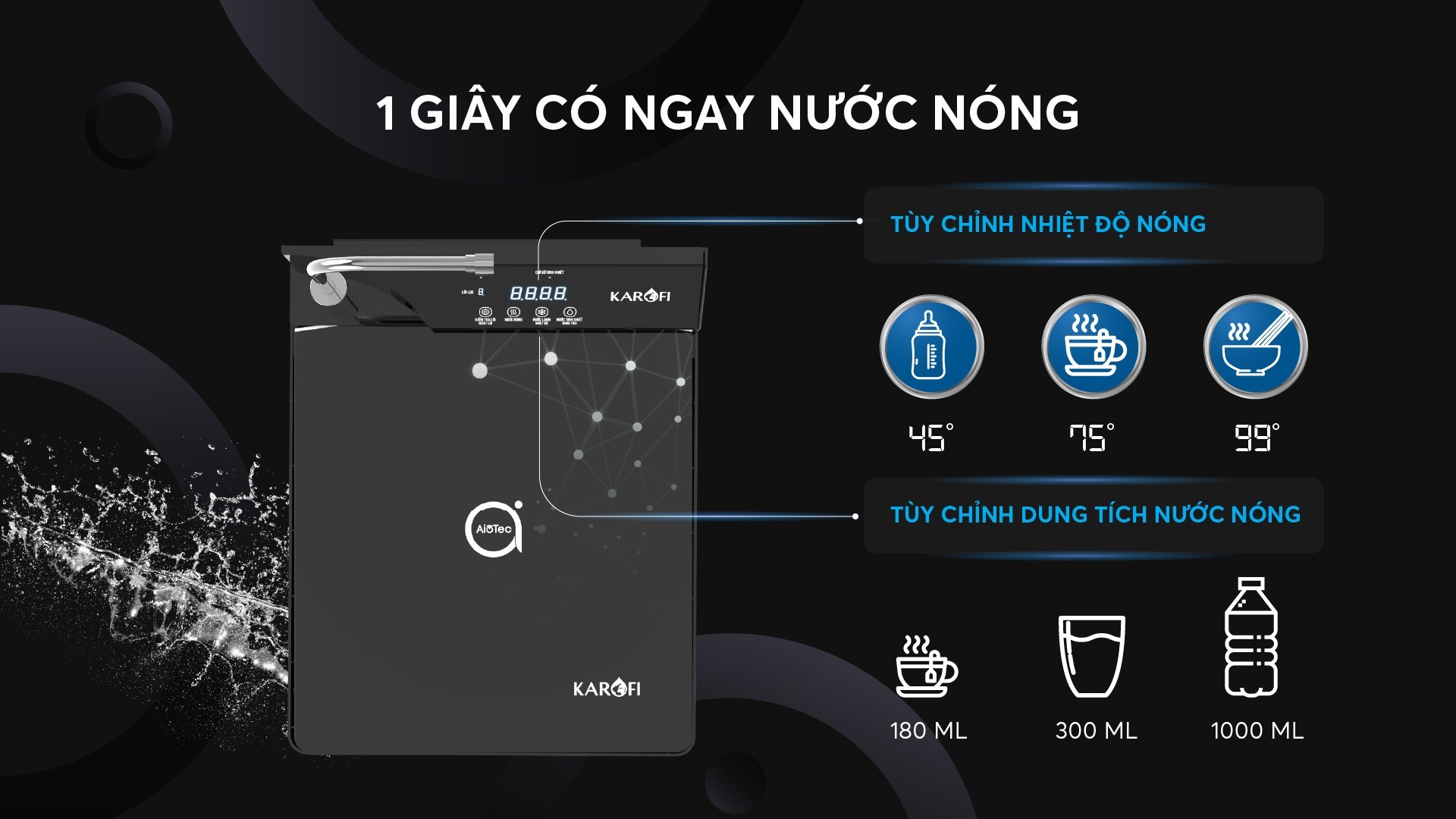 Máy lọc nước nóng lạnh Karofi KAD-D88