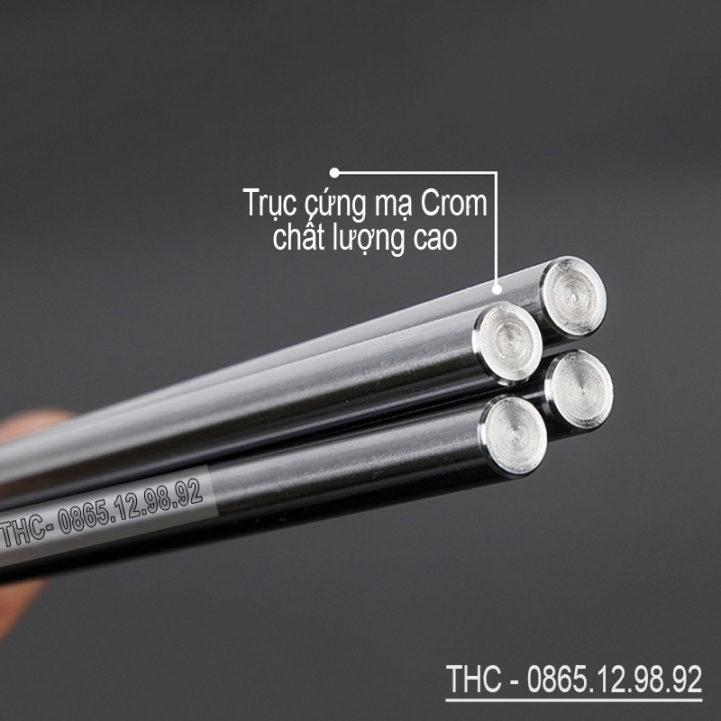Bộ thanh ray trượt tròn phi 25mm (1 thanh SC25 dài 1,5 mét + 2 bi trượt SCS25UU + 2 gối đỡ SK25)
