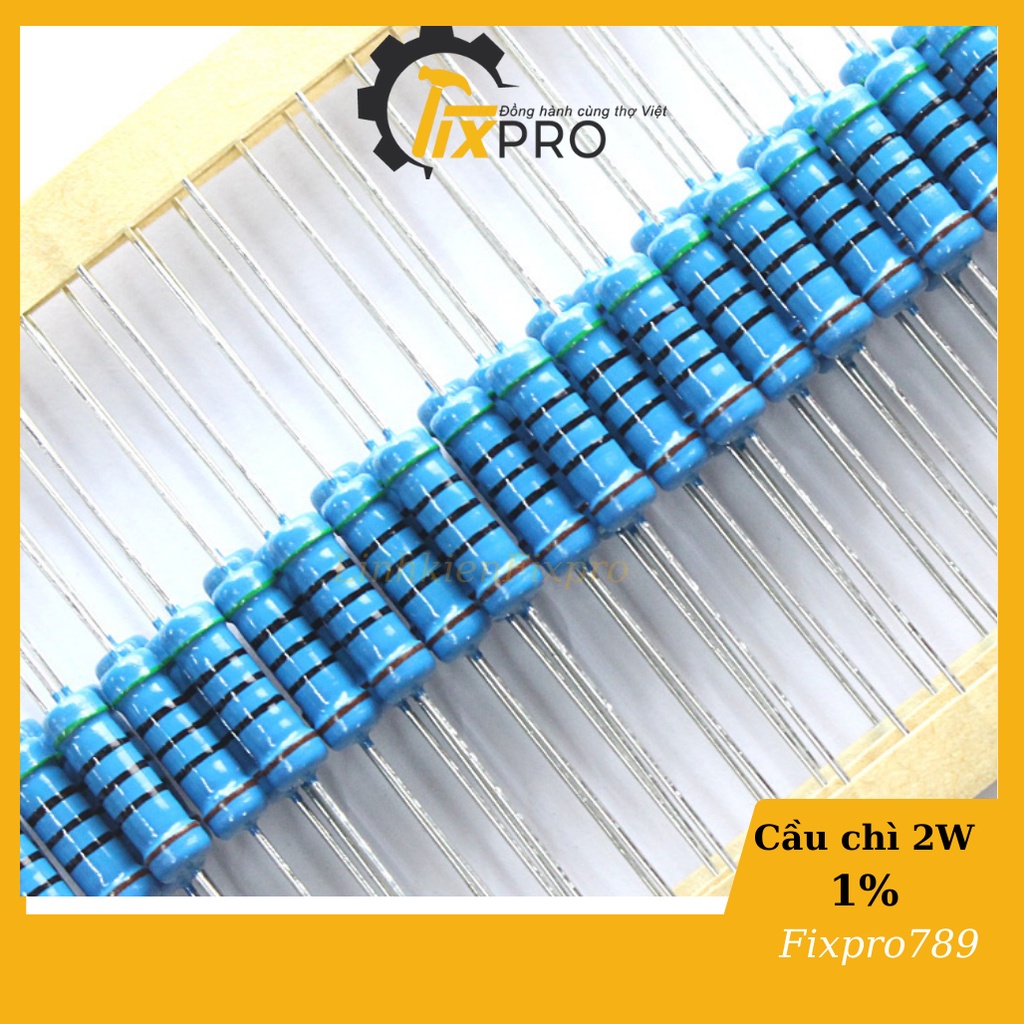 Điện trở 240K 2W 1% chân đồng túi 10c - Fixpro