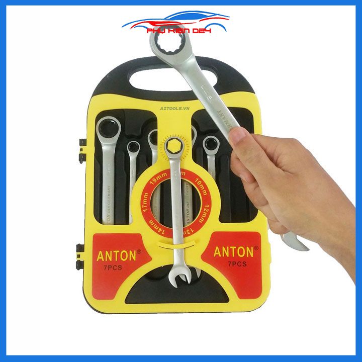Bộ cờ lê đa năng từ 8-19mm ANTON thân thẳng cao cấp