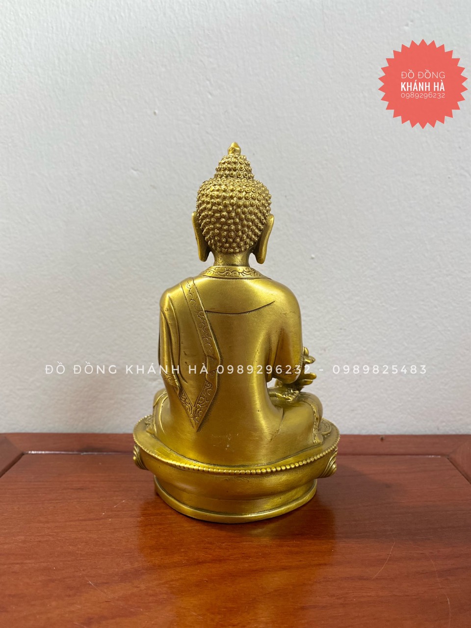 Tượng Phật Dược Sư bằng đồng cao 21cm
