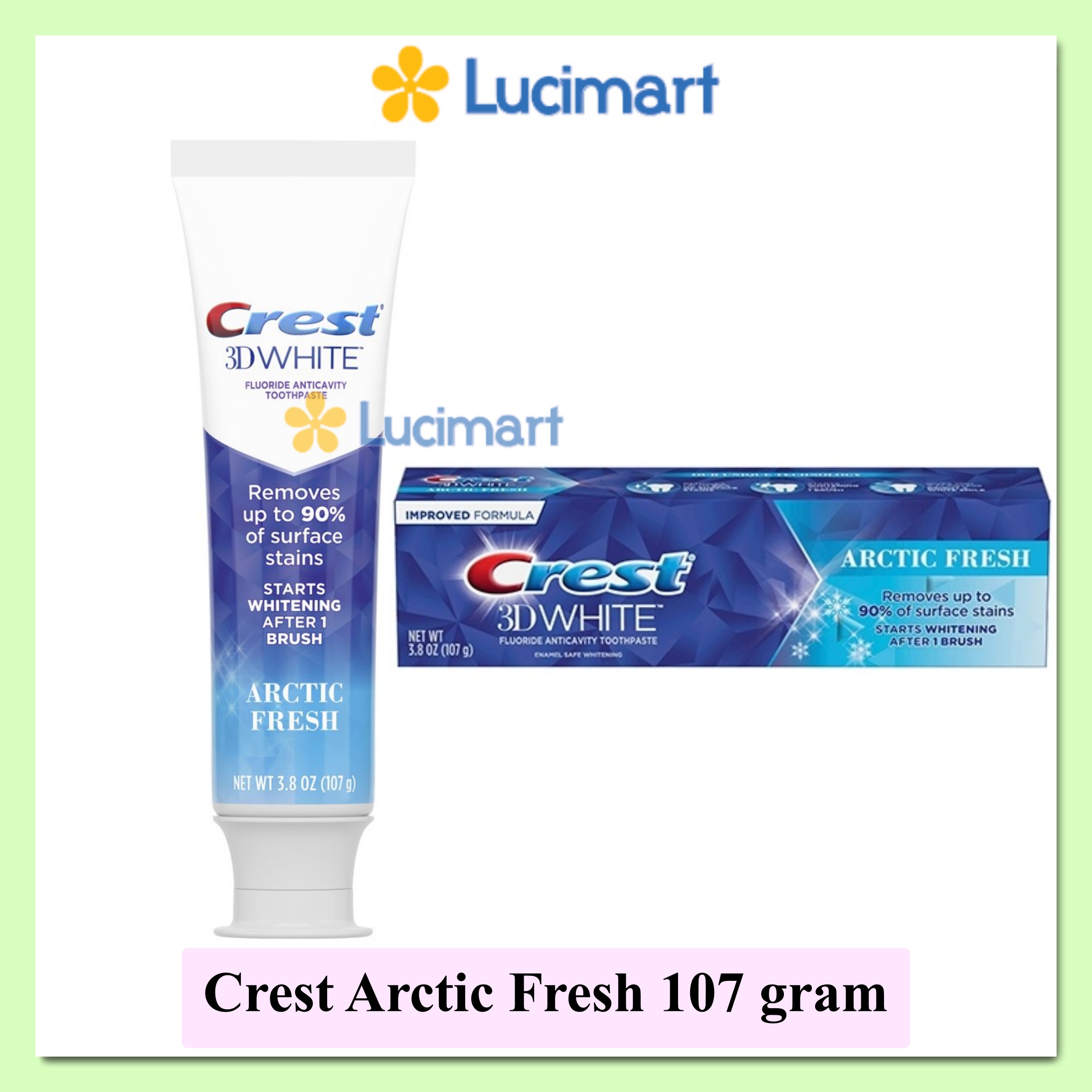 [HCM]Kem đánh răng Crest 3D White Arctic Fresh hương Arctic Fresh [Hàng Mỹ]