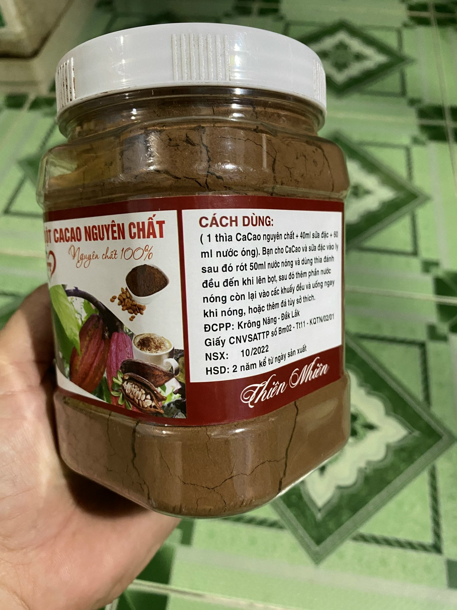 Bột cacao nguyên chất 500g