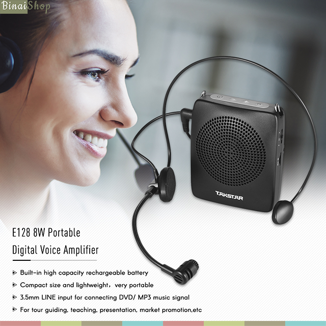 Takstar E128 - Máy Trợ Giảng Có Dây Bluetooth