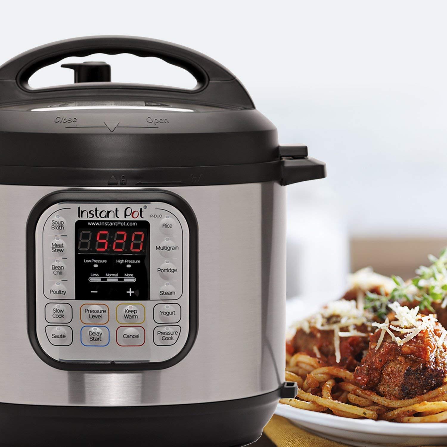 Nồi áp suất điện đa năng Instant Pot 8Lit 7in1, cài đặt sẵn 14 chương trình nấu tự động hoàn toàn