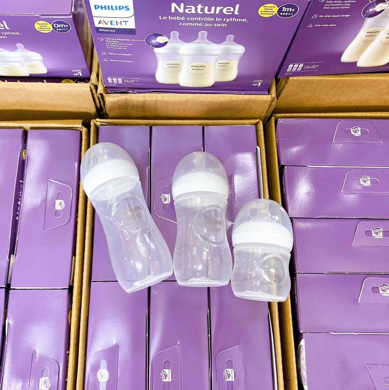 Bình sữa Philips AVENT 125ml - 260ml - 330ml [ Mẫu mới hàng xuất Mỹ , Canada]