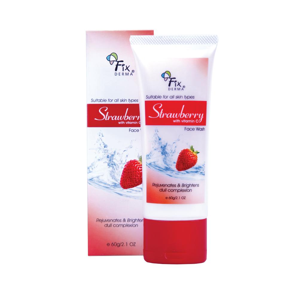 [GIẢM 20K ĐƠN 399K] [ HÀNG CHÍNH HÃNG] Fixderma Sữa Rửa Mặt Chiết Xuất Dâu Tây Strawberry Face Wash 60g- PICARE