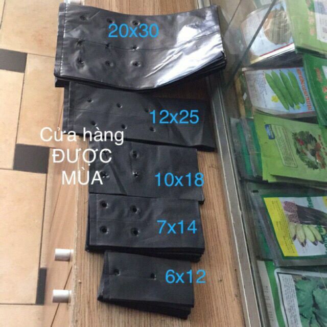 500gr túi ươm cây nhiều kích thước 6x12, 7x14, 8x18,12x25, 15x30, 20x30cm