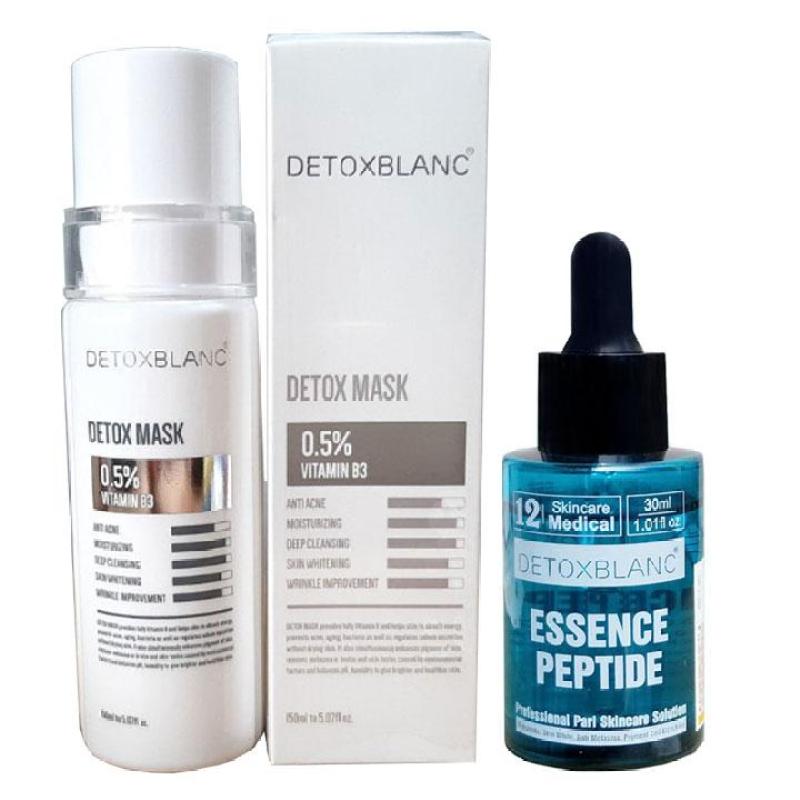 Combo Serum trị nám sạm da và Mặt nạ sủi bọt Detox BlanC