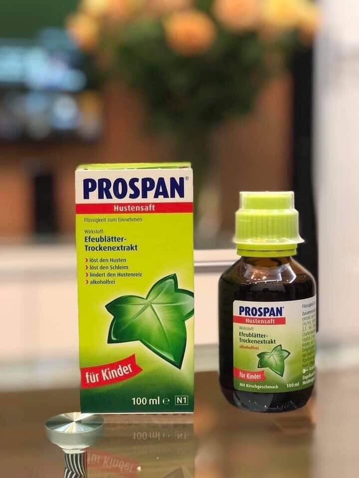 Siro ho Prospan nội địa Đức cho bé từ sơ sinh (100ml) hàng air