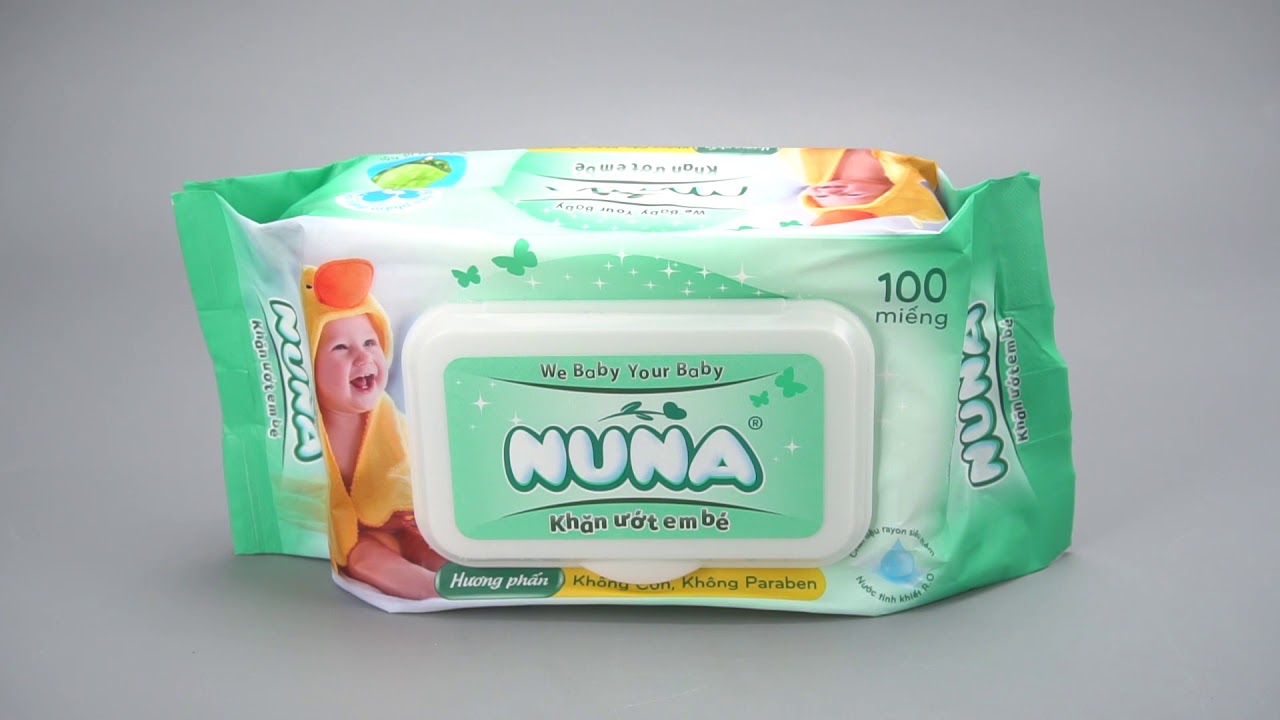Khăn Ướt Em Bé Nuna Hương Phấn 100 Miếng