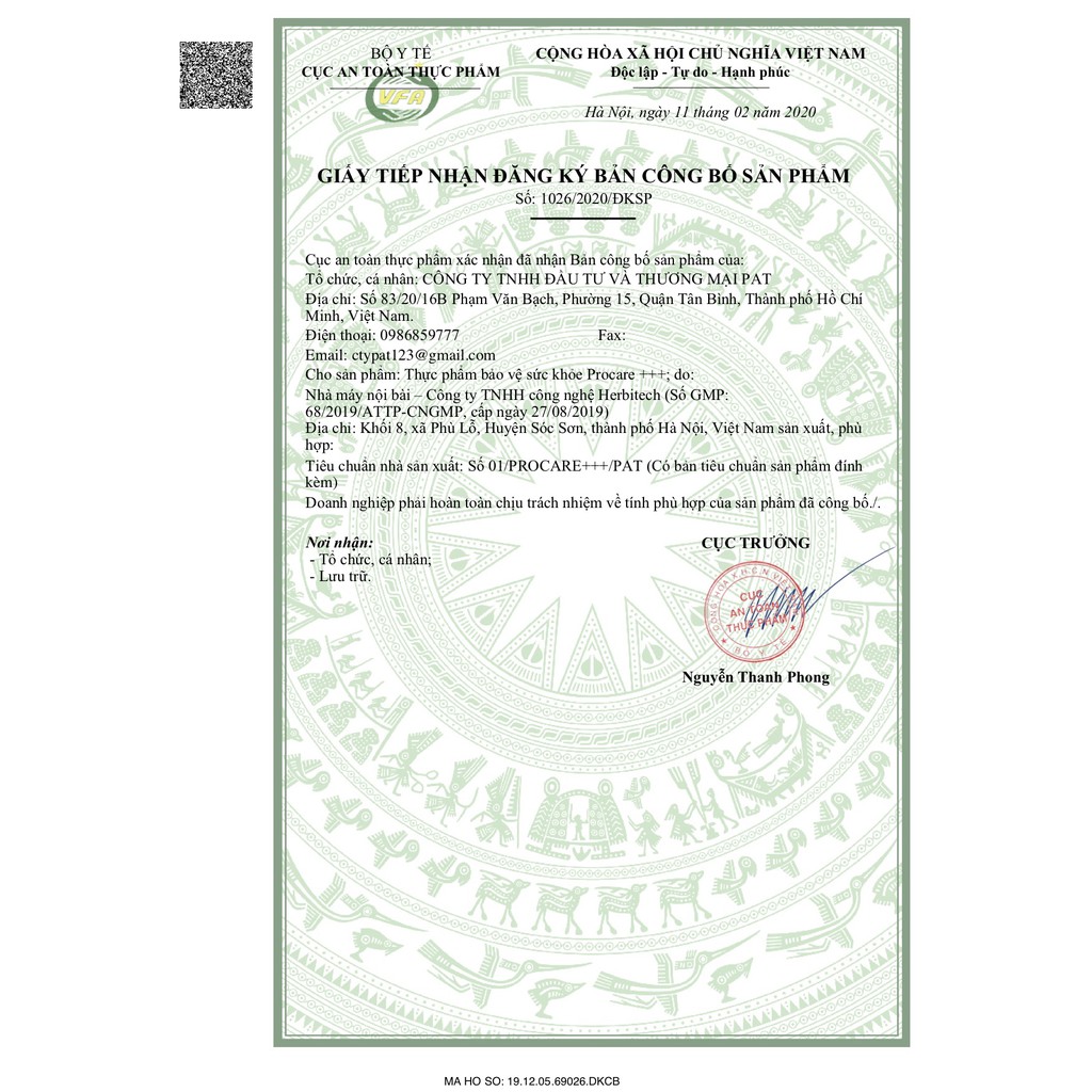 Bổ tổng hợp PROCARE DIAMOND