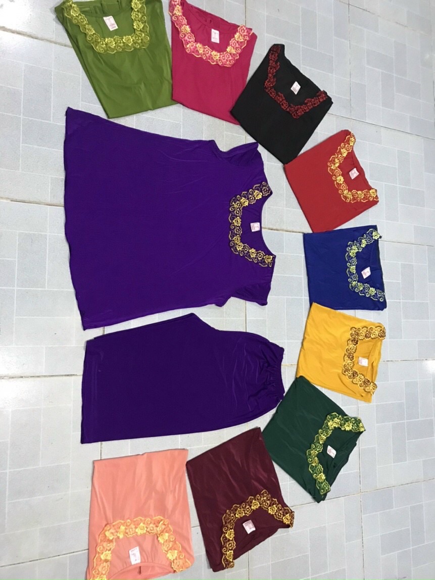 Bộ thun lạnh màu lửng size 40-65kg