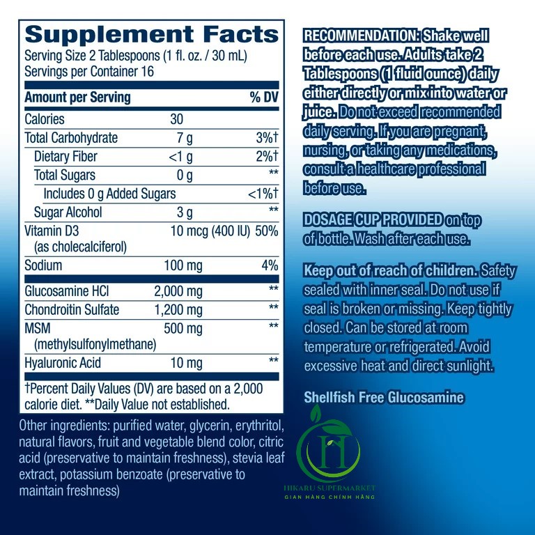 Glucosamine dạng nước Joint Movement Glucosamine - 1000ml