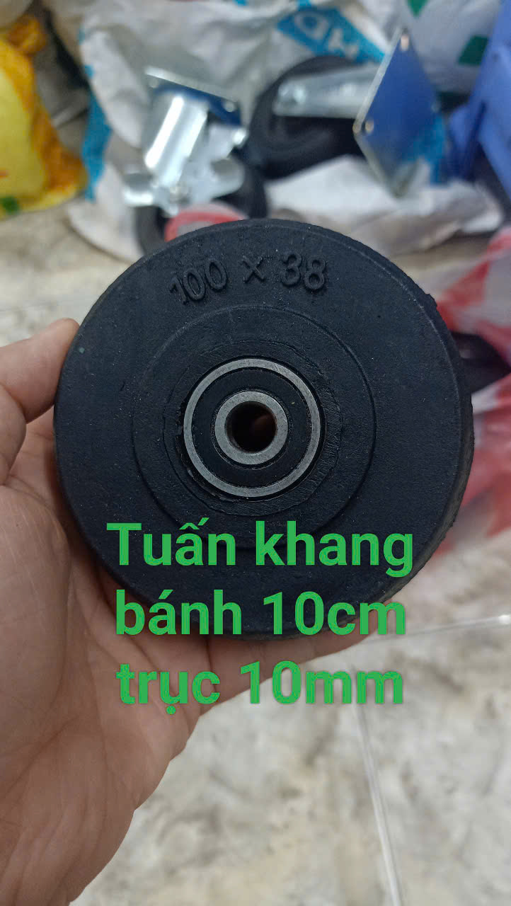 Bánh xe đẩy phi 100 có vòng bi