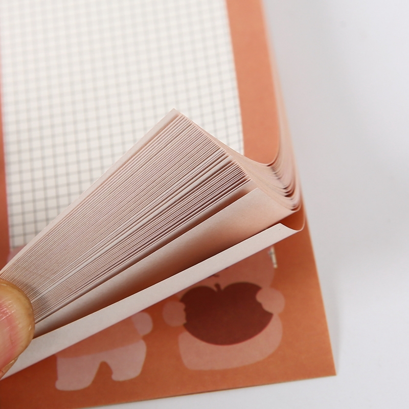 50 PCs cute bear note sticky memo pad thick cute memo pad-Hause