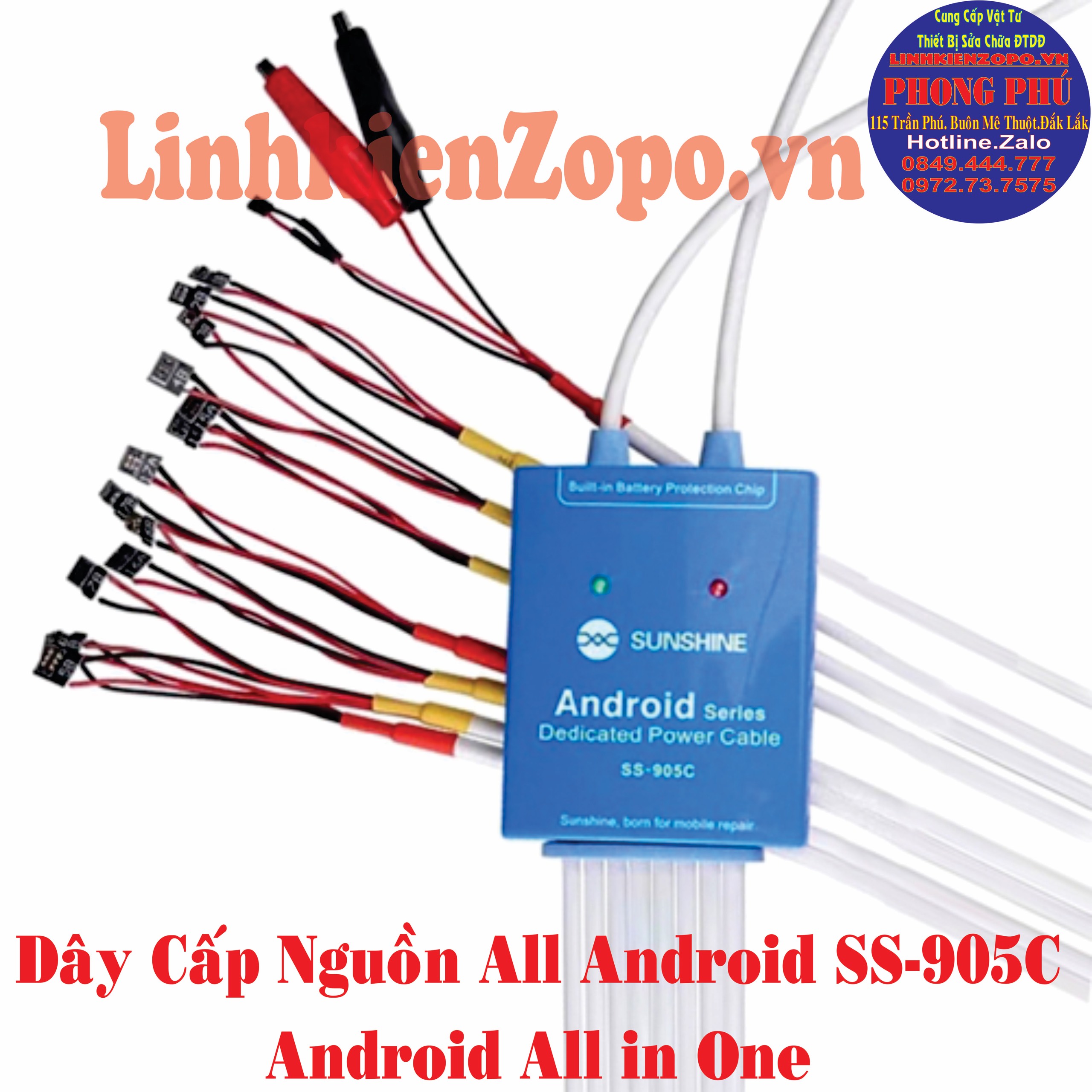 Bộ Dây Cấp Nguồn Các Dòng Android SUNSHINE SS-905C