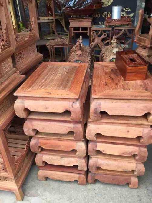 Bàn gỗ đa năng gỗ hương ( tặng kèm hộp giấy gỗ )