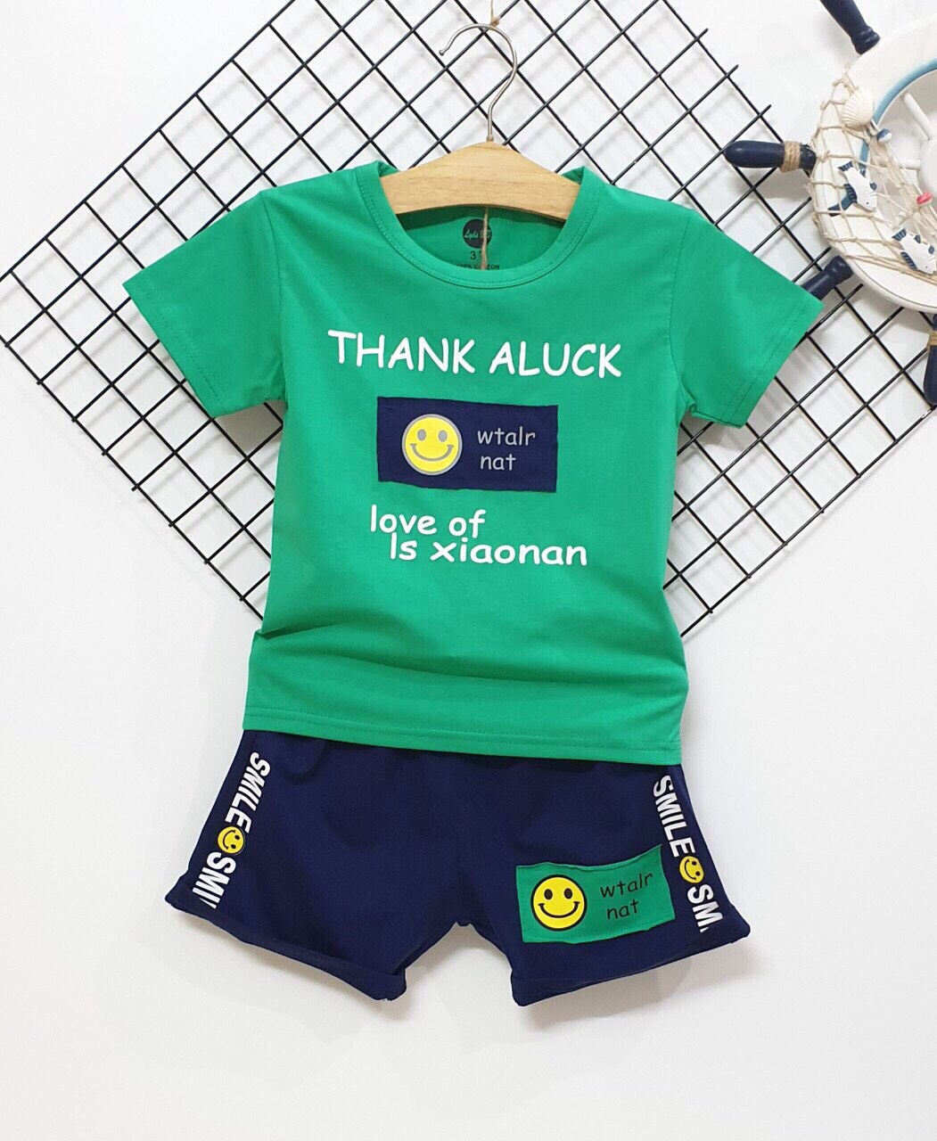 SÉT BỘ THUN BÉ TRAI THANK ALUCK