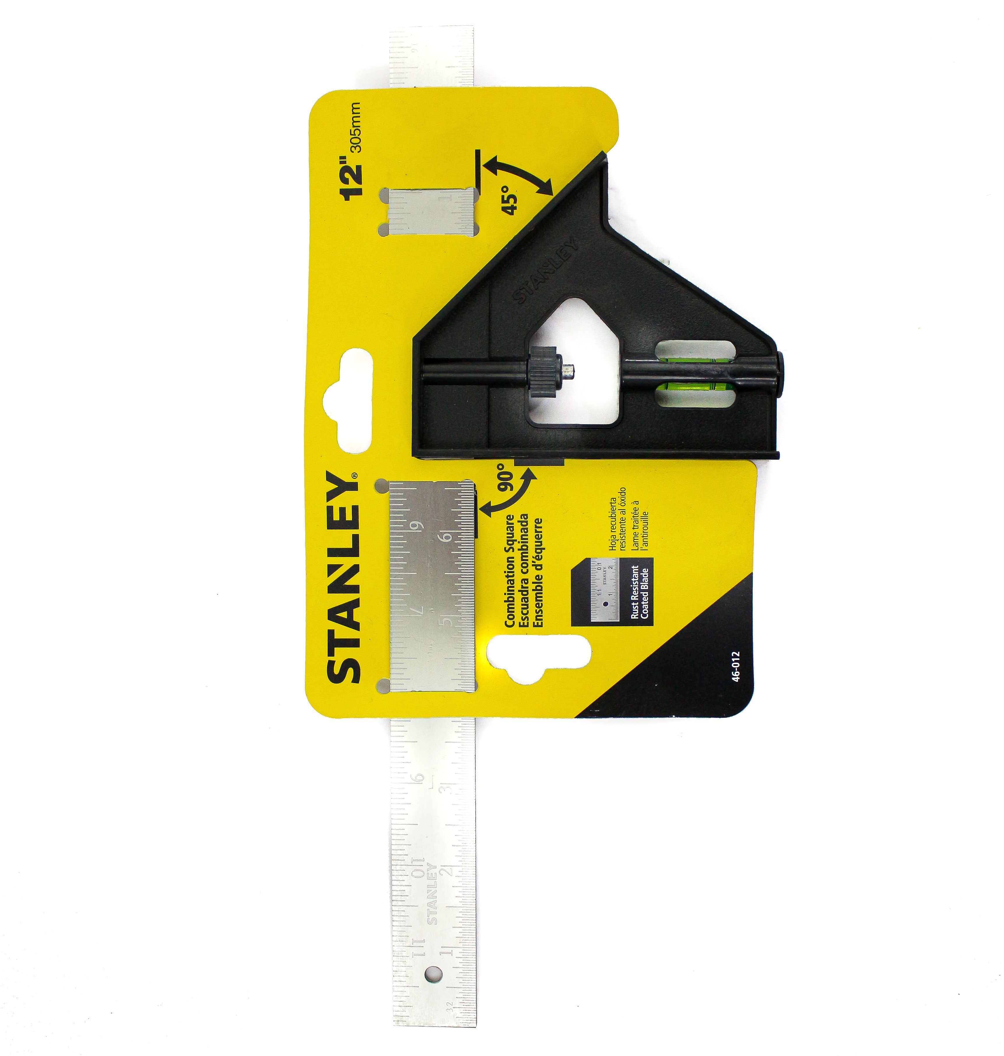 Thước eke thủy 12 inch cán nhựa Stanley 46-012