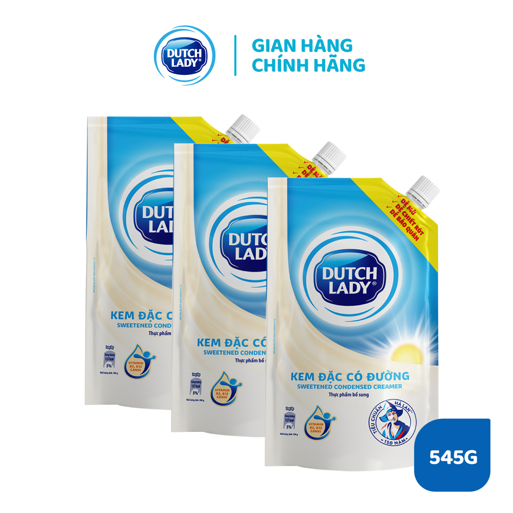 Combo 4 Túi Kem Đặc Có Đường Dutch Lady 545g/túi