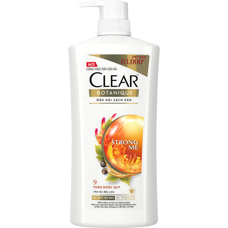 [HCM]Dầu Gội Sạch Gàu CLEAR Thảo Dược 650g