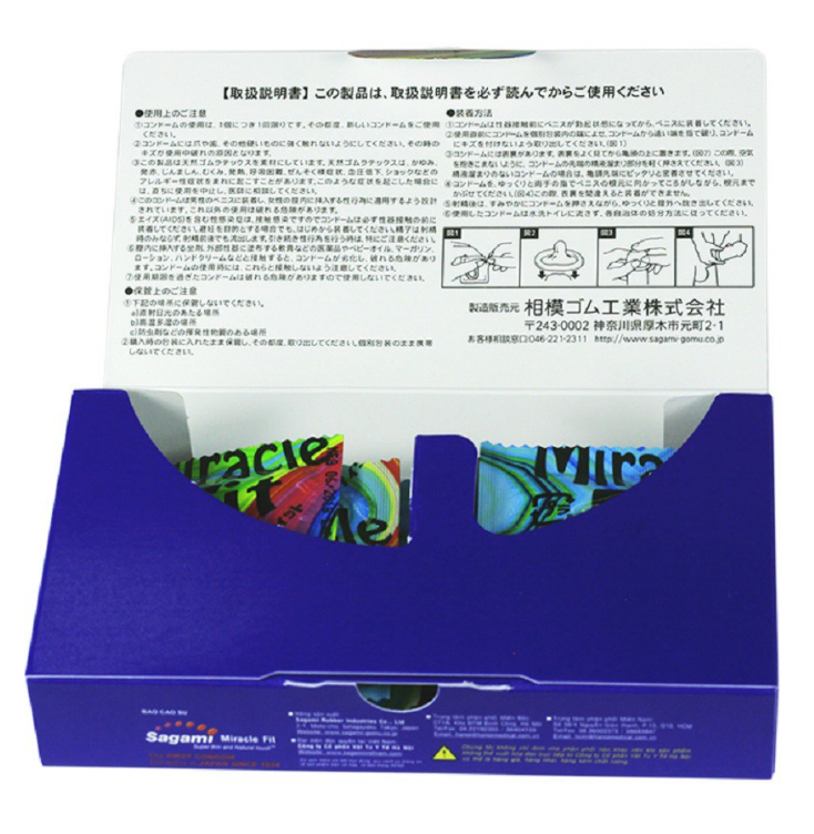 BCS Sagami Miracle - Thiết kế 3D Ôm khít - hộp 5 chiếc