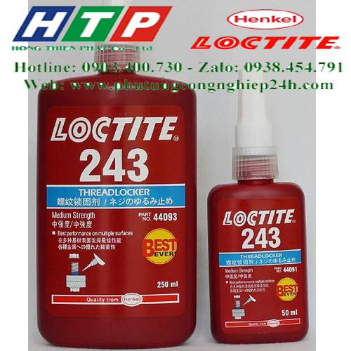 Keo dán khóa ren loctite 243-50ml