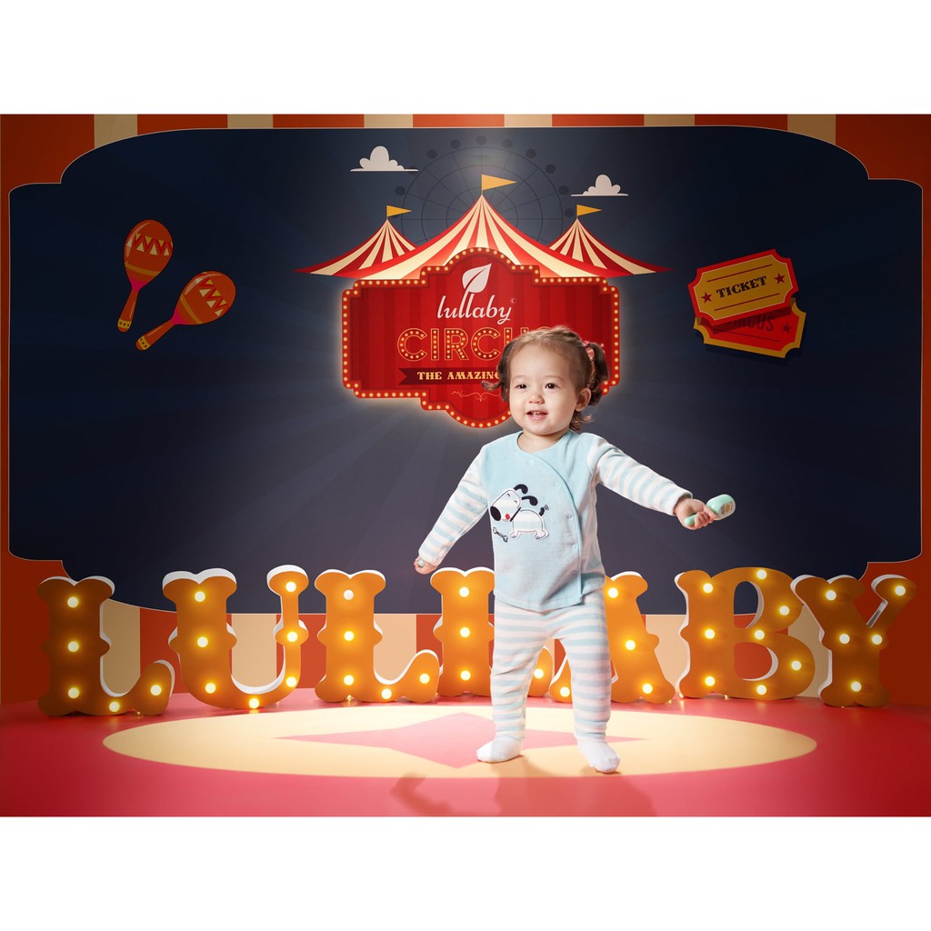 Bộ dài tay cài lệch băng lông Lullaby