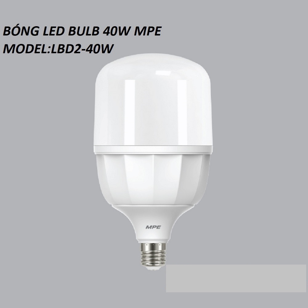 [HCM]BÓNG LED BUP 40W MPE , BÓNG ĐÈN LED MODEL LBD2-40W