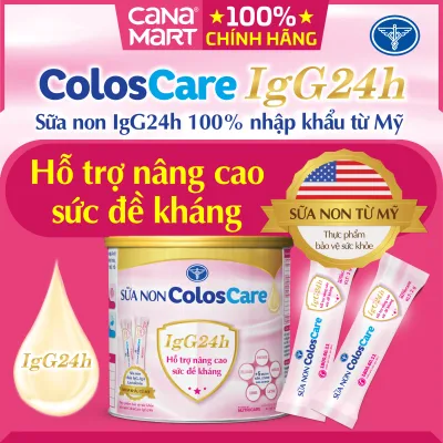[Lon 42 gói x 84g] Sữa non tốt cho bé Nutricare Coloscare IgG 24h tăng cường sức đề kháng
