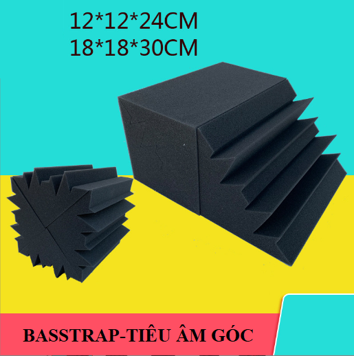 2 TẤM MÚT TIÊU ÂM GÓC BASSTRAP STUDIOFOAM METRO-3.KÍCH THƯỚC 1 TẤM 30*30*50CM