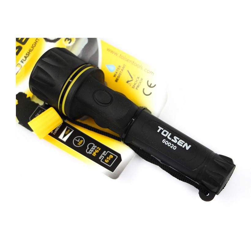 [HCM]ĐÈN PIN CÁN BỌC NHỰA 3 LED DÙNG PIN