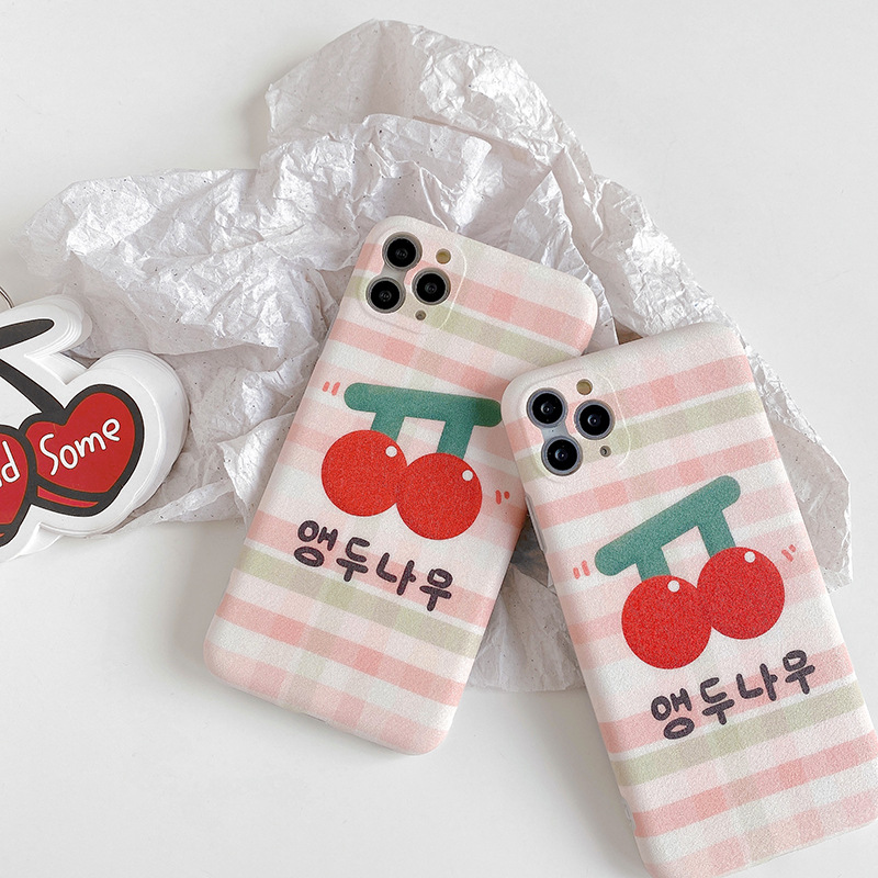 [HCM]Ốp iPhone Cherry Đỏ iPhone 7Plus/8Plus/X/Xs Max/11/11 Pro Max - ốp iphone - ốp iphone