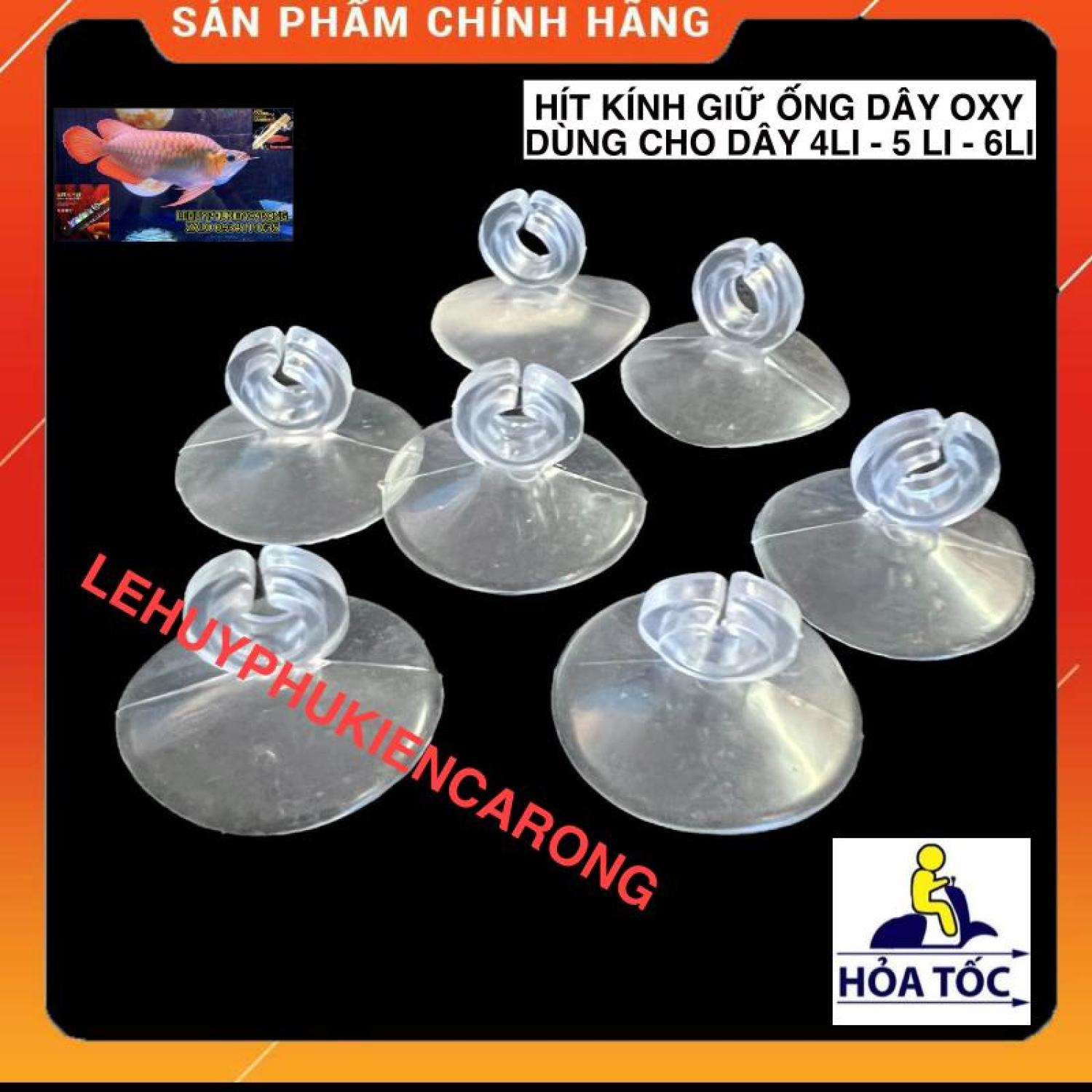 "hoàn tiền đến 10%" hít kính giữ ống dây oxy 4mm 5mm 6mm cho hồ cá cảnh