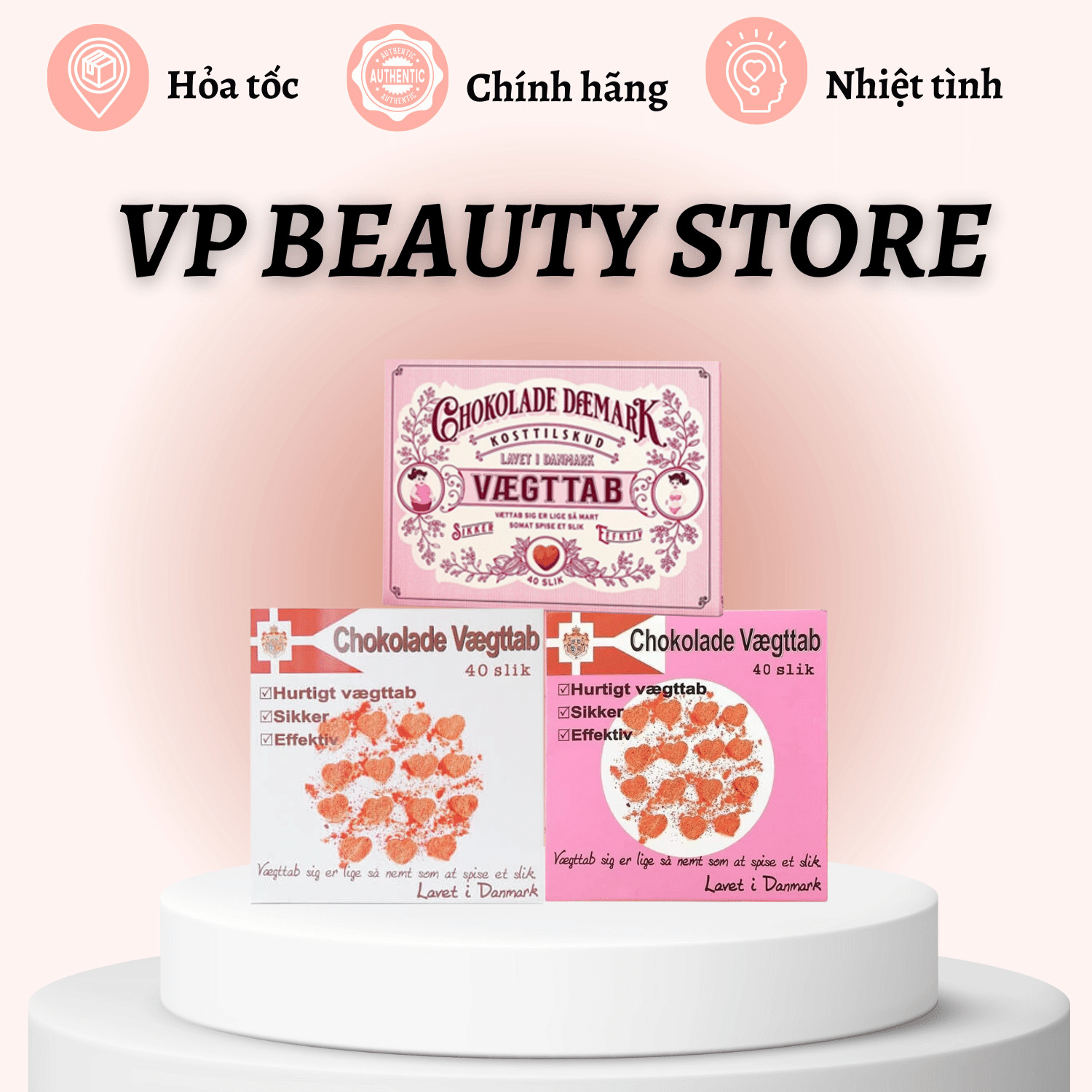 Kẹo Socola Giảm Cân Chokolade Vaegttab Mẫu Mới