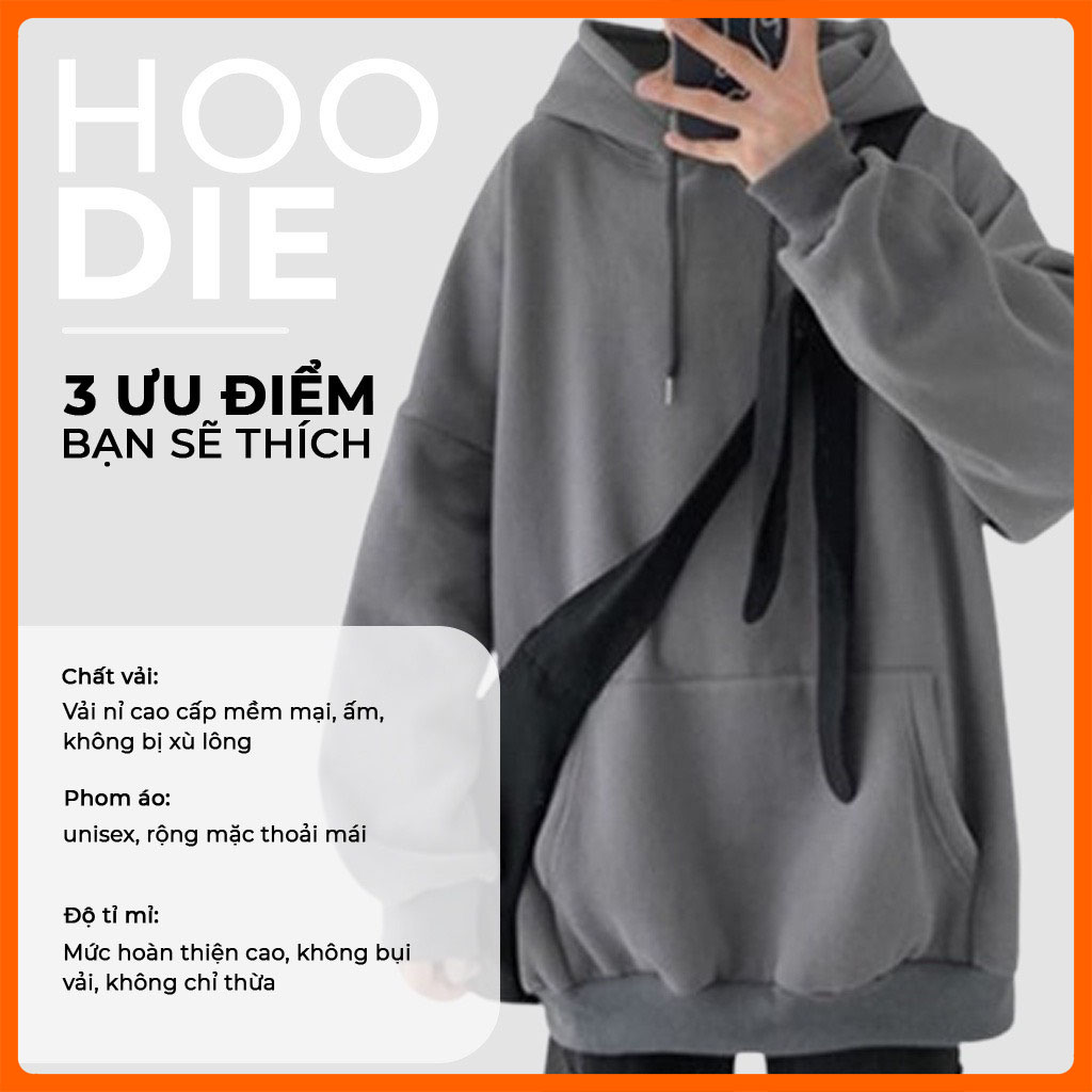 [Hoàn Tiền 15%] Áo Khoác Chống Nắng Nam Nữ Tay Dài mẫu trơn BASIC UNISEX - Áo Khoác Hoodie UNISEX Basic Form Rộng Lên Tới 90Kg