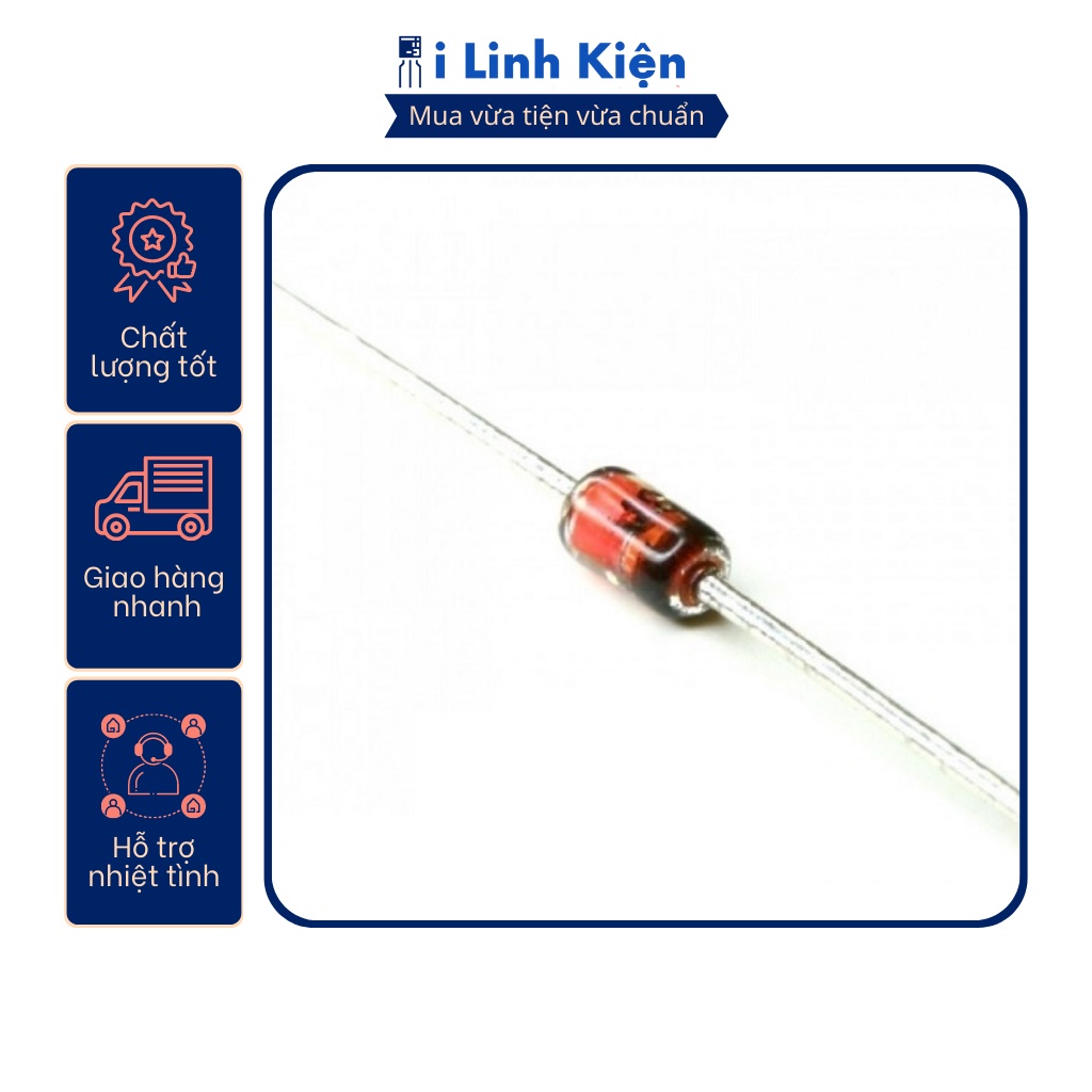 Diode zenner 1n4746a 18v 1w chất lượng tốt túi 10 con.