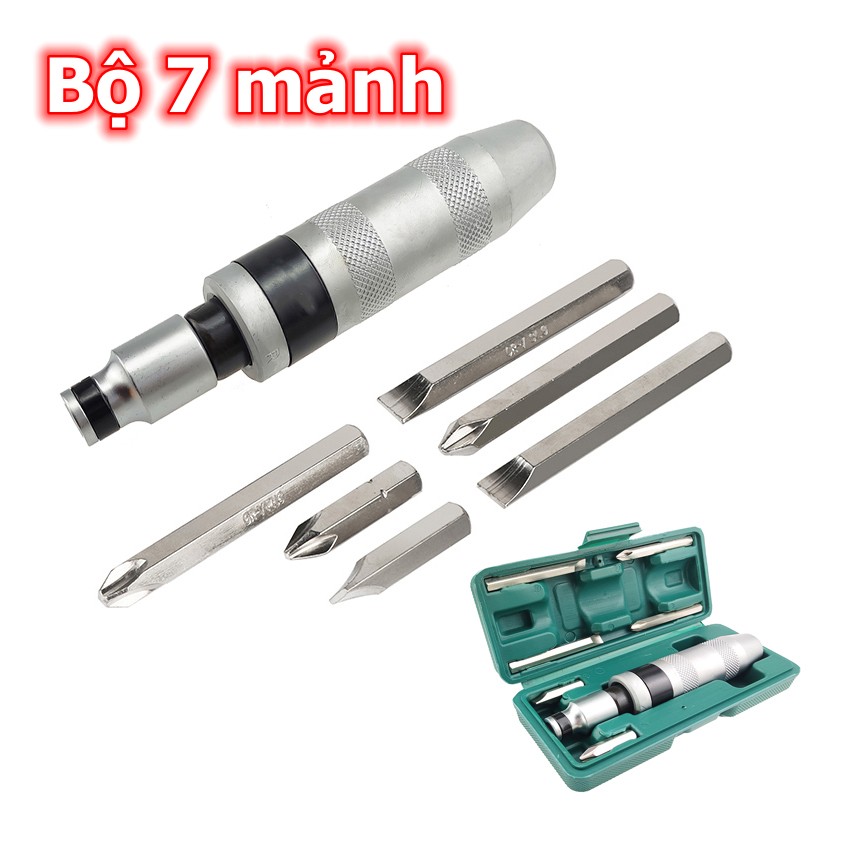 [FREESHIP🎁]Bộ tua vít đóng xoay chiều cao cấp 7 món