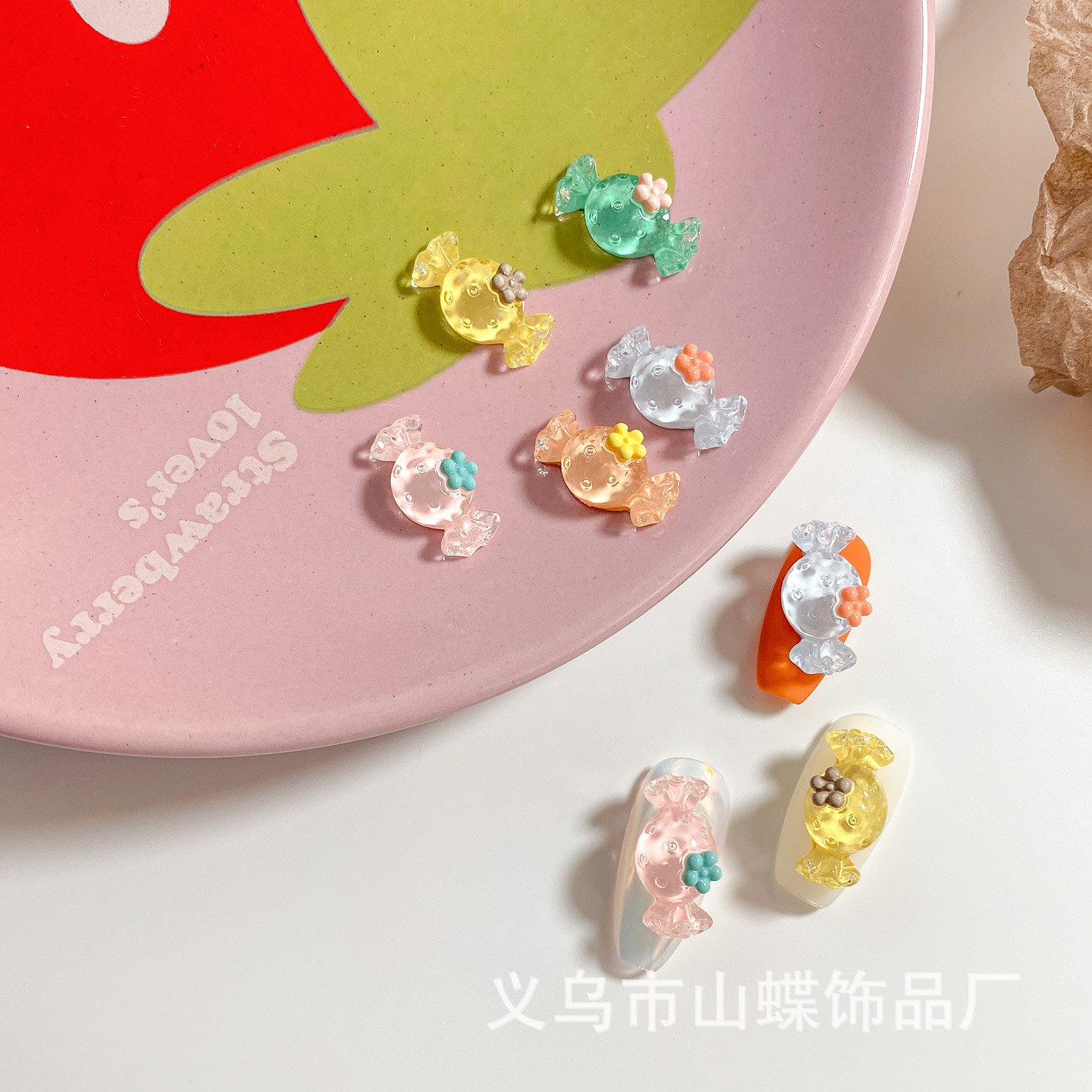 Set 10 charm kẹo trang trí móng