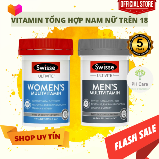 Viên Uống Vitamin Tổng Hợp Cho Nam Nữ Swisse Womens Ultivite Multivitamin 60 viên MẪU MỚI DATE 2024 thumbnail