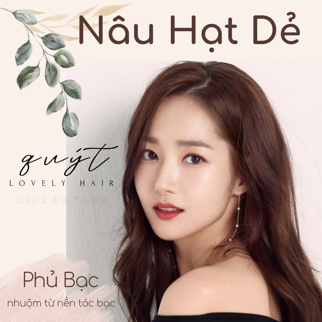 Thuốc nhuộm tóc màu NÂU HẠT DẺ TRẦM PHỦ BẠC- TẶNG OXY