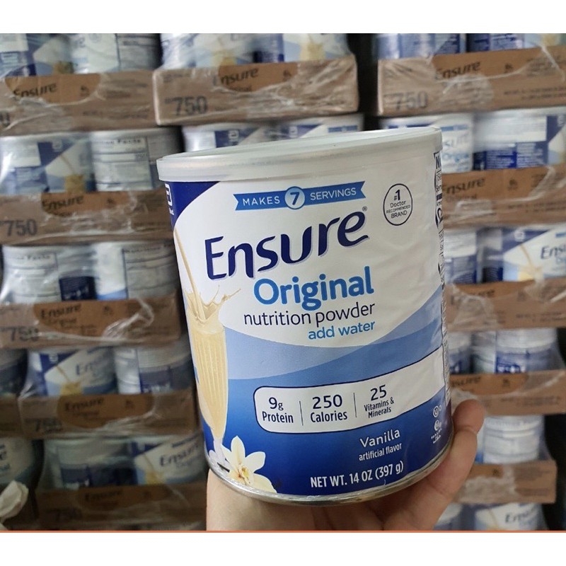 ( DATE 6/2023) [HCM]Combo 2 lon -Sữa ensure bột Mỹ lon 397g