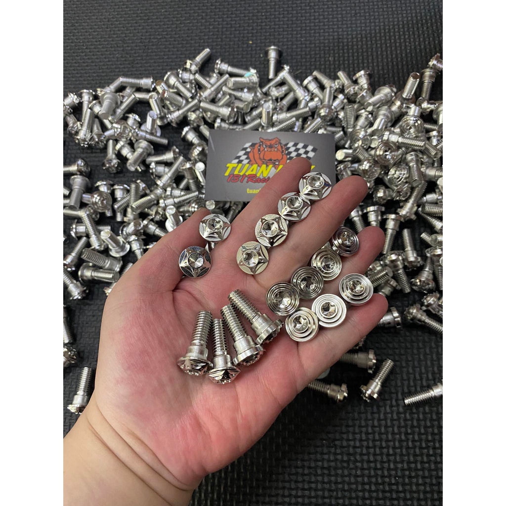 Ốc đĩa inox Salaya 8li25 đĩa có gờ mẫu ngôi Sao Thẳng , V2 Thái