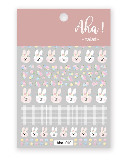 Hình dán móng tay - Sticker dán móng Thỏ mã số A10