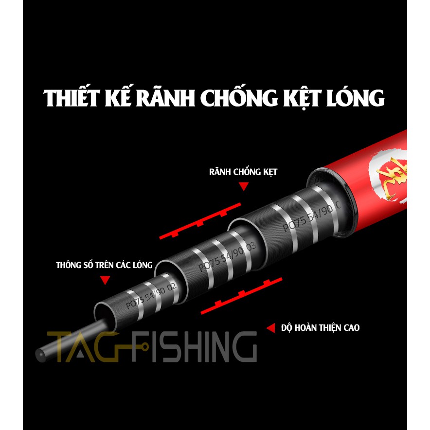 Cần Câu Tay Guide Bashen thắng lợi Đỏ 5H