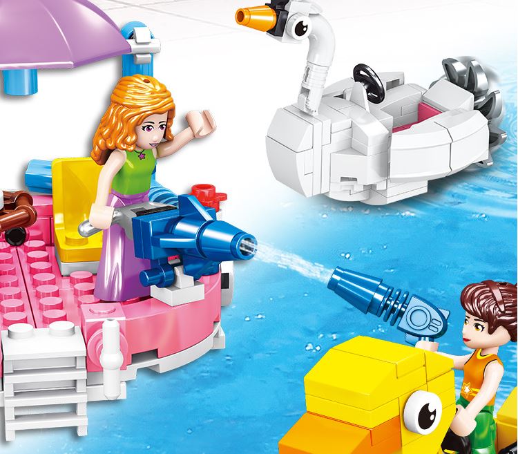 đồ chơi lego lắp ghép công viên nước cho bé